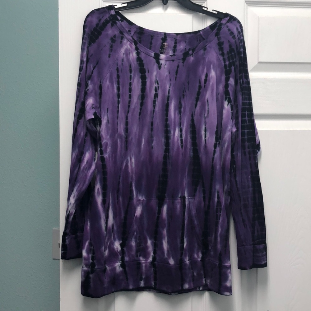 Balance Collection tie dye purple pullover